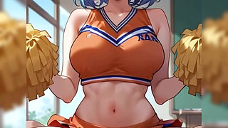 What big tits my girlfriend the cheerleader has, I fuck her after a game at her university