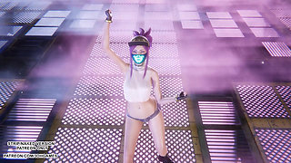 MMD Aespa - Armageddon - Akali Sexy Kpop Dance League of Legends Hentai Uncensored 4K 60FPS