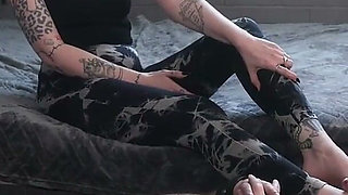Edged with Her Feet