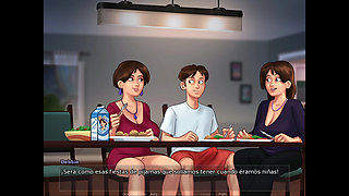 I walk into my stepmom's bed and we end up making love - summertime saga