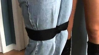 Naughty blonde femdom fetish hottie rams ass with strapon