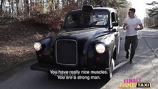 Barbara Bieber turns a jog break into free cab fucking