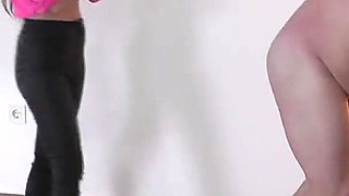 The Beautiful Amirah Adara Kicks the Slave's Balls