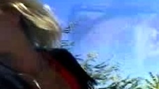 Big cock fucks blonde teenage girl outdoors