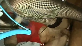 Blonde and brunette lesbo licking and fingering