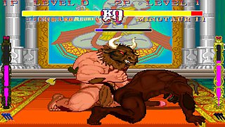 Ryona fighter, big ass, wooly