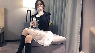 Mr. Huangs hard sex tonight The beautiful lady has passionate sex on the sofa 01: Blowjob, Big Tits  Handjob Porn