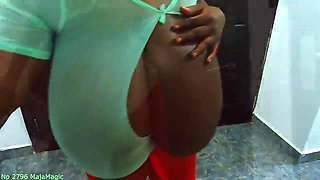 Huge Oiled Up Monster Tits Close up - Big tits ebony mom