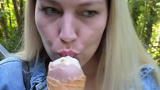 Ice Cream in Front of the Camera