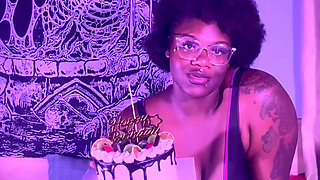 Birthday Cake and Cum Masturbation