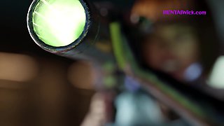 PAWG Big ASS Milf Spreads Her Legs For Big Cock Folly (Animation)