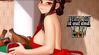 Jerk off challenge, hentai joi, female dom