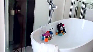 I gave him a blowjob after shower, he filled my mouth with sweet hot cum!