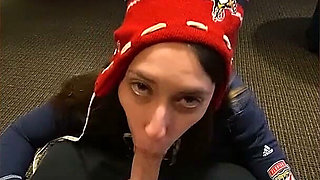 How About I Blow You... at the Sports Game!? Amateur Babe Kimber Lee!