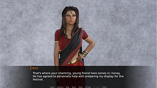 Desi MILF Seduction - Gameplay - Roleplay - Saree Wearing Stepmom Fucked by Stepson Bully
