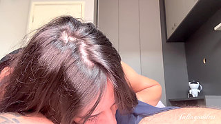 Amazing Blowjob with a Lot Cumplay and Postcum Sucking