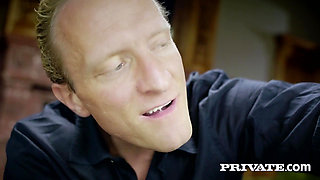 Italian Francesca di Caprio in a wild threesome with DP included