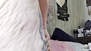 Mouth Humping Whore Takes Monsterous Cock in Her Gumms N He Cumms