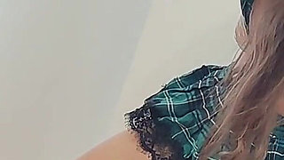 Student Cosplay Nerdy Girl Punished Pee Desperation Roleplay