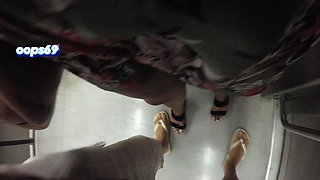 Hot MILF Stranger Grabs & Rubs My Hard Dick Through Shorts on Crowded Train