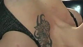 Dominates humiliates in the car repair workshop