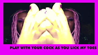 Foot Fetish JOI with Sensual CEI for Gooner Boys with Goddess