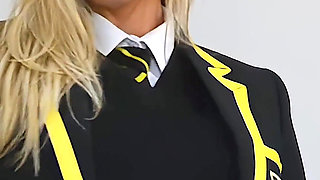 College Girl Strip Tease Featuring Sammi Tye