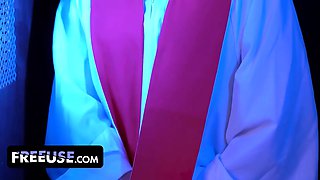 Blowing hot haley spades confesses her sins and gets punished by stepparent calvin