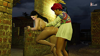 Village Headman Fucks Savita Bhabhi's Tight Pussy in a Public Field - Savita Bhabhi's Business Deal