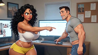 Stepfather Finally Gives In to Years of Desire for His Stepdaughter's Perfect Large Round Backside (AI generated)