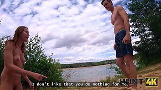 Hunt4k. as shortly as she witnessed the currency, she immediately began blowing a stranger's dick on the beach