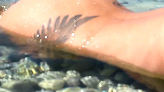 My Sexy Beauty Is Sunbathing on a Nudist Beach
