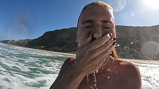 Facial at the Nude Beach