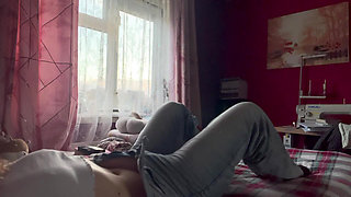 Naughty Girl Gets Bored and Starts Masturbating