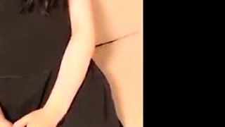 Horny japanese teen satomi stuffs herself with toy