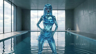 Aqua Jelly Drips Faster - ASMR Pool Fantasy