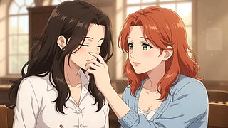 Two lesbian girls studying in liberty turn into intimate situation