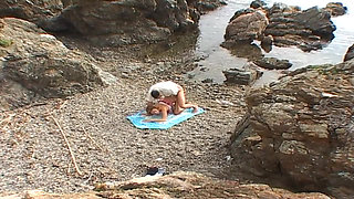 Naughty Couple Doing Anal Sex on the Beach