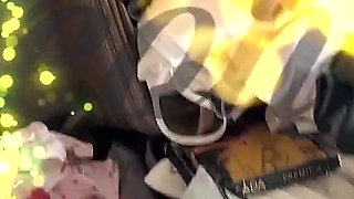 CFNM Pantyhose Handjob with a Cute Hot and Horny Blonde Beauty to Lose Control and Cum All on Over Her Ass and Legs