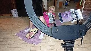 College Girl Gets Her Pussy Fucked with Rc Car