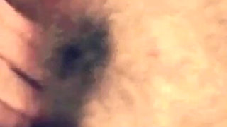 MILF Made up and Young Girl with Hairy Pussy Play with Double Dildo