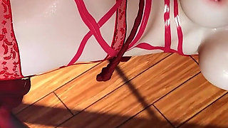 3D Big Boobs Cosplay Stripper Dance for You and Cum in Her Mouth
