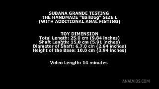 Subana Grande Testing The Handmade Balldog Size L (With Additional