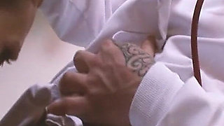 MILFs Are Hot Mature Blonde with Big Breasts Enjoys a Threesome in the Doctor's Office