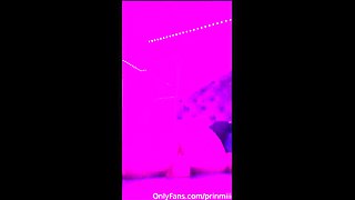 Amateur young teen solo masturbation on her livingroom