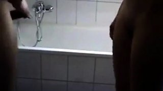 Young Couple's Intimate Bathroom Adventure