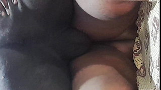 Tamil husband makes his wife who has a big ass bend over and thrusts into her.