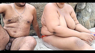 Nudist Beach, I'm Showing Myself off to Everyone