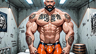 Ai Gay Muscle Men with Big Bulges