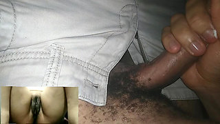 Masturbating on a video call
